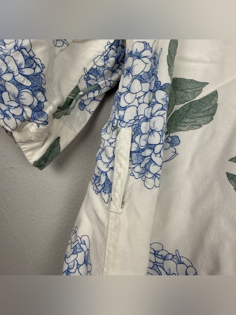 Piyama Hydrangea Blue Mini Wrap Robe - Picture 7 of 7